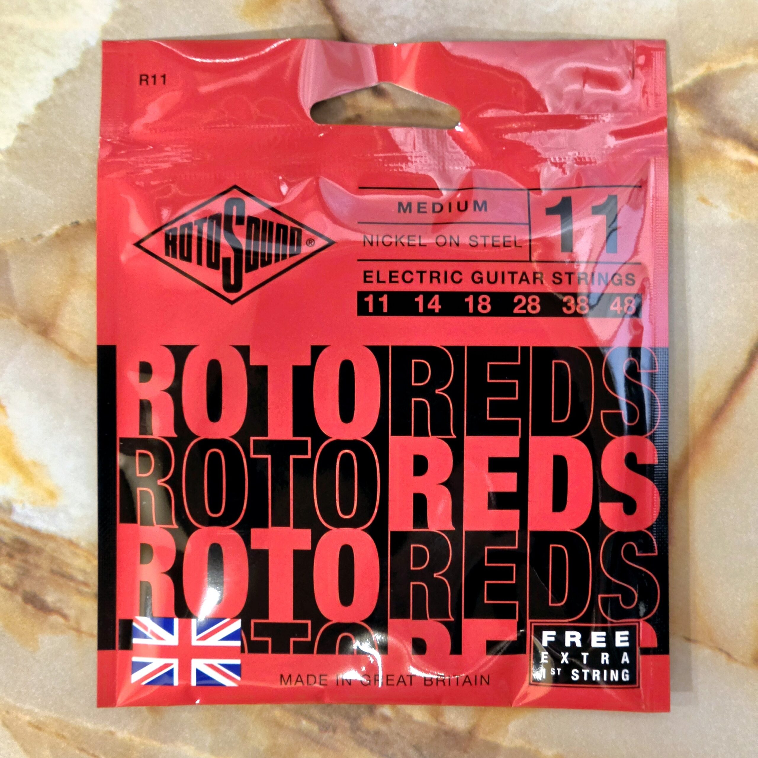 Rotosound R11 Rotos ニッケル・メッキ・スチール弦 (イギリス製)