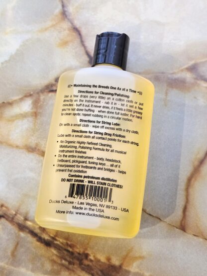 Ducks Deluxe『Dr.Duck's Ax Wax and String Lube』ギター指板用オイル - 画像 (2)