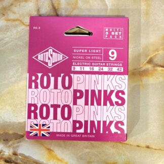 Rotosound R9-3 ニッケル・メッキ・スチール弦 (イギリス製)